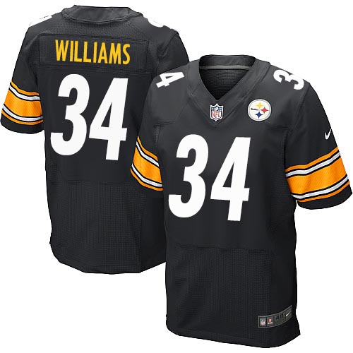 Men's Elite DeAngelo Williams Nike Jersey Black Home - #34 NFL Pittsburgh Steelers